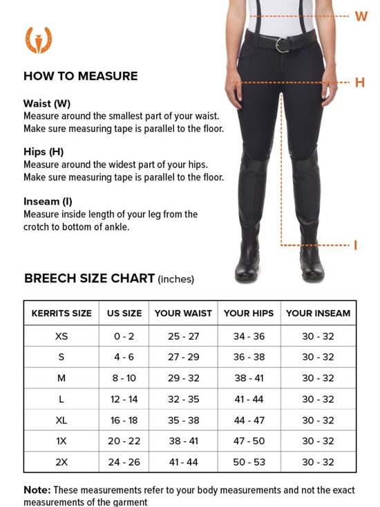 Kerrits Activewear Stretch Denim Knee Patch Riding Breech Size LDENIM / L main image 10
